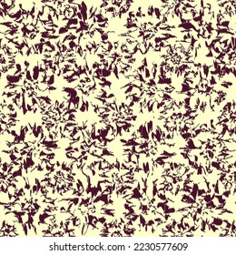 Seamless abstract pattern with floral ornament
