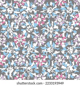 Seamless abstract pattern with floral ornament
