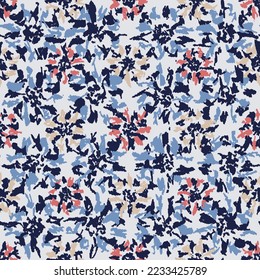 Seamless abstract pattern with floral ornament
