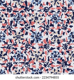 Seamless abstract pattern with floral ornament
