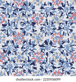 Seamless abstract pattern with floral ornament
