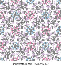 Seamless abstract pattern with floral ornament
