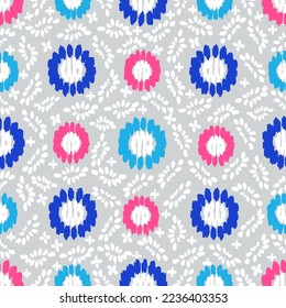 Seamless abstract pattern with floral ornament
