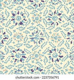 Seamless abstract pattern with floral ornament
