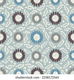 Seamless abstract pattern with floral ornament
