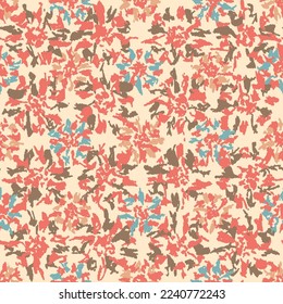 Seamless abstract pattern with floral ornament
