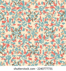 Seamless abstract pattern with floral ornament

