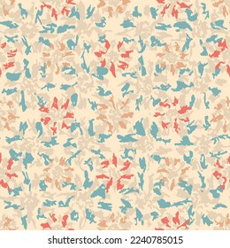 Seamless abstract pattern with floral ornament
