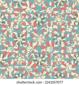 Seamless abstract pattern with floral ornament

