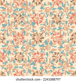 Seamless abstract pattern with floral ornament
