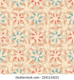 Seamless abstract pattern with floral ornament
