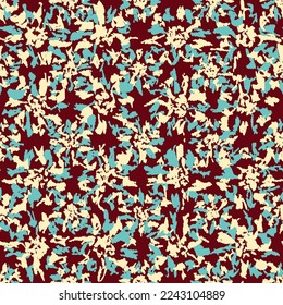 Seamless abstract pattern with floral ornament
