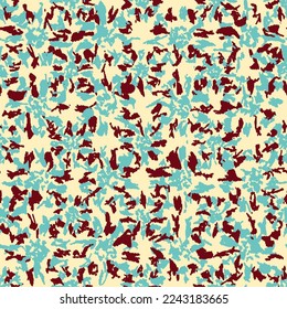 Seamless abstract pattern with floral ornament
