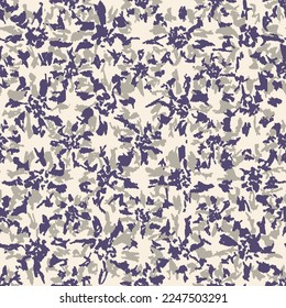 Seamless abstract pattern with floral ornament
