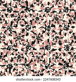 Patrón abstracto sin inconvenientes con adorno floral
