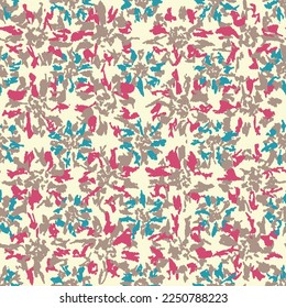 Seamless abstract pattern with floral ornament
