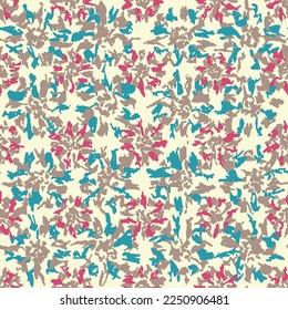 Seamless abstract pattern with floral ornament
