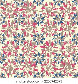 Seamless abstract pattern with floral ornament
