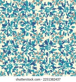Seamless abstract pattern with floral ornament
