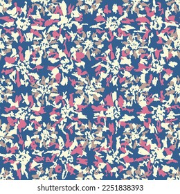 Seamless abstract pattern with floral ornament
