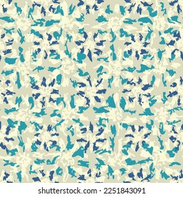 Seamless abstract pattern with floral ornament
