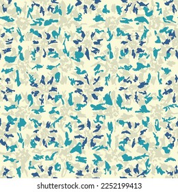 Seamless abstract pattern with floral ornament
