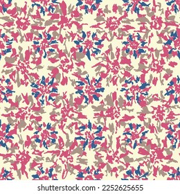 Seamless abstract pattern with floral ornament
