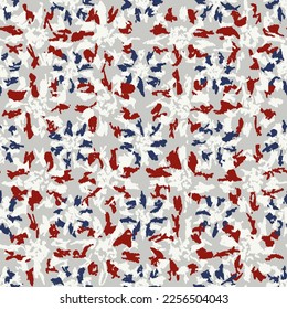 Seamless abstract pattern with floral ornament
