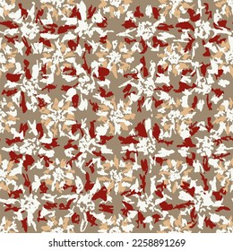 Patrón abstracto sin inconvenientes con adorno floral
