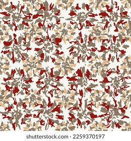Seamless abstract pattern with floral ornament

