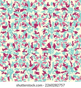 Patrón abstracto sin inconvenientes con adorno floral
