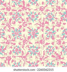 Seamless abstract pattern with floral ornament
