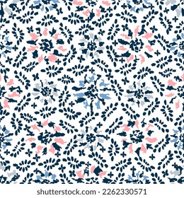 Nahtlose abstrakte Muster mit blumengeschmückten Ornamenten
