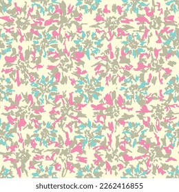 Seamless abstract pattern with floral ornament

