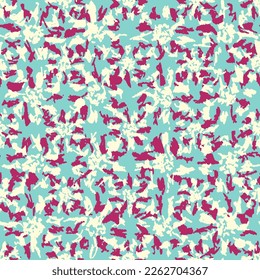 Patrón abstracto sin inconvenientes con adorno floral

