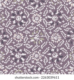 Seamless abstract pattern with floral ornament

