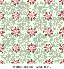 Seamless abstract pattern with floral ornament
