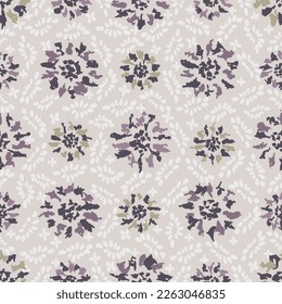 Seamless abstract pattern with floral ornament
