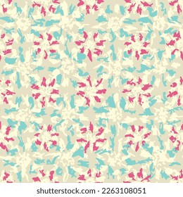 Seamless abstract pattern with floral ornament
