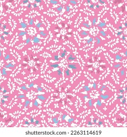 Seamless abstract pattern with floral ornament
