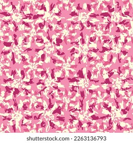 Seamless abstract pattern with floral ornament
