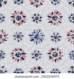 Seamless abstract pattern with floral ornament
