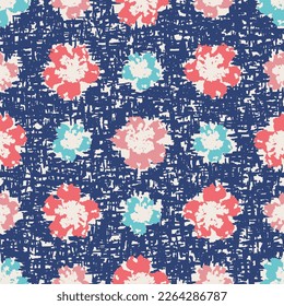 Seamless abstract pattern with floral ornament
