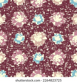 Seamless abstract pattern with floral ornament
