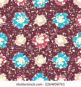 Seamless abstract pattern with floral ornament

