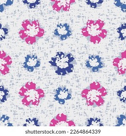Seamless abstract pattern with floral ornament
