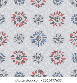 Seamless abstract pattern with floral ornament
