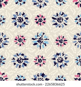 Seamless abstract pattern with floral ornament
