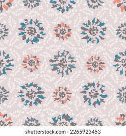 Seamless abstract pattern with floral ornament
