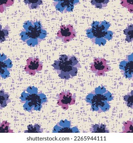 Seamless abstract pattern with floral ornament

